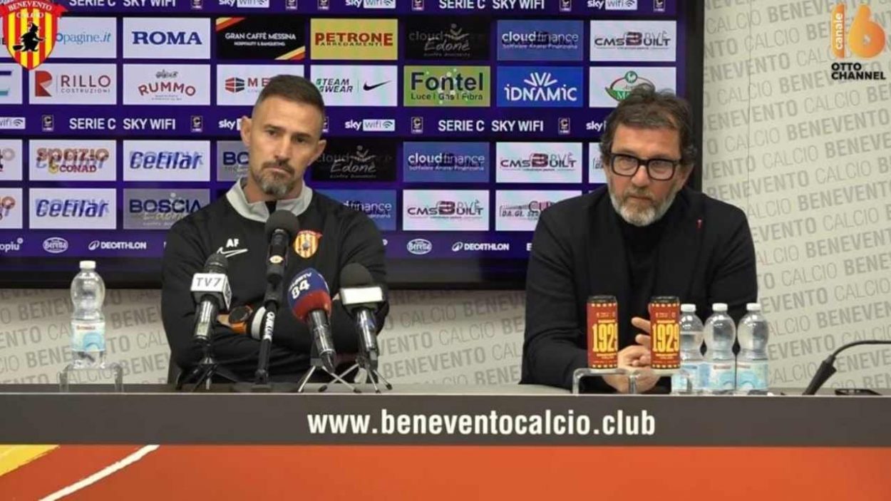 Benevento, Floro Flores e Carli in conferenza stampa
