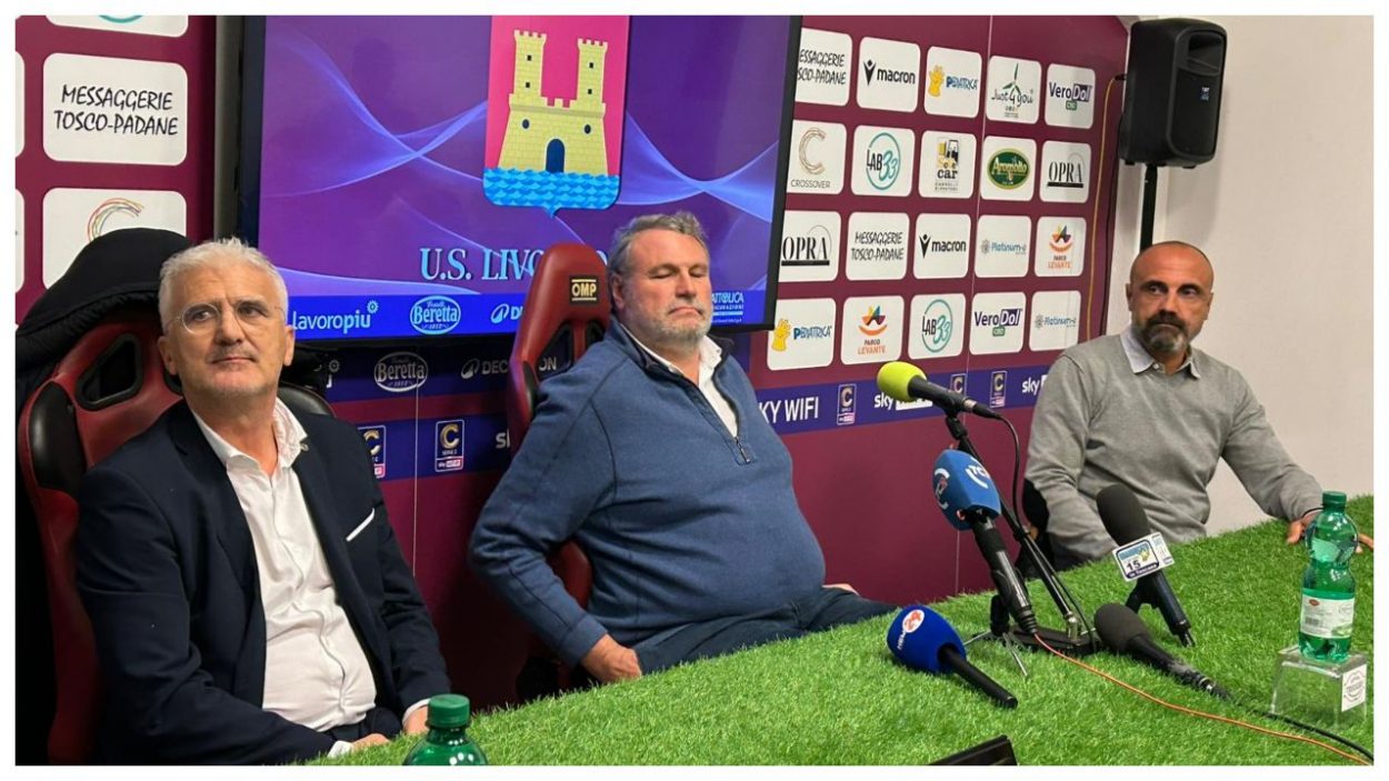 La conferenza stampa del Livorno - Credits La Casa Di C