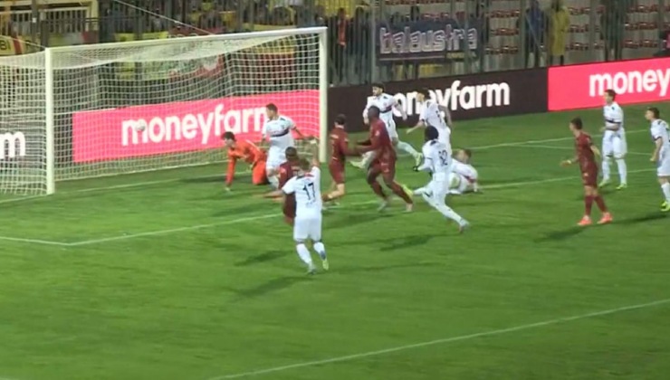 Ravenna-Gubbio, il gol di Di Marco dopo 25"