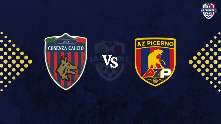 Copertina diretta testuale Cosenza Picerno - www.lacasadic.com