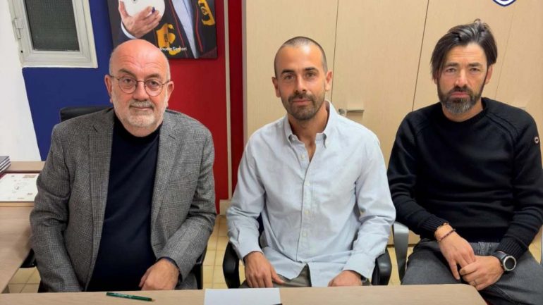 il presidente massi, d’alesio e il ds de angelis