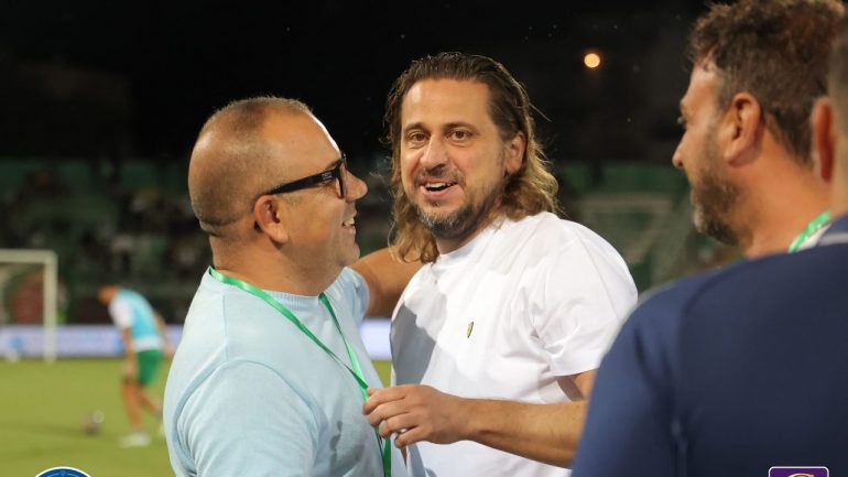 il vicepresidente nardiello e il presidente grieco del cerignola