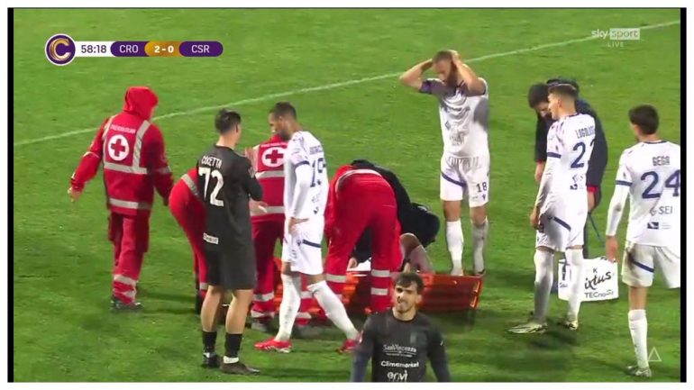 Casarano, grave infortunio per Pinto - screen