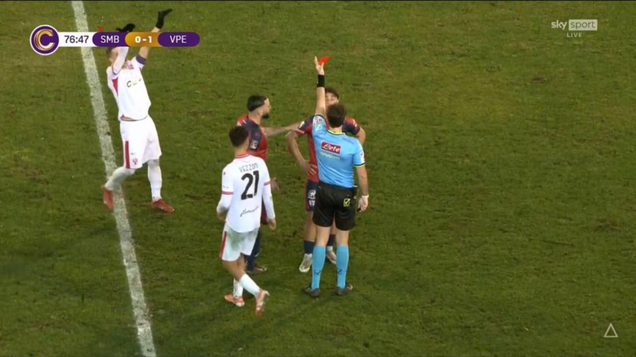 Alfieri espulso con la Sambenedettese - www.lacasadic.com