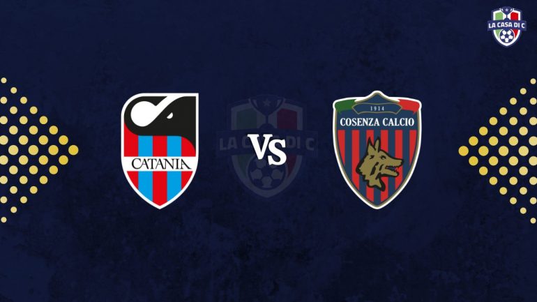Copertina diretta testuale Catania-Cosenza - www.lacasadic.com