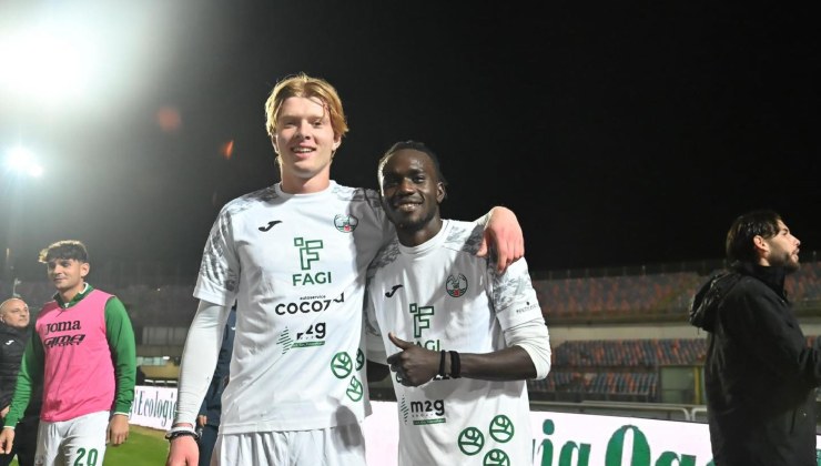 Dijanis Dudic all'esordio in Serie C con il Monopoli / credit-monopoli / www.lacasadic.com