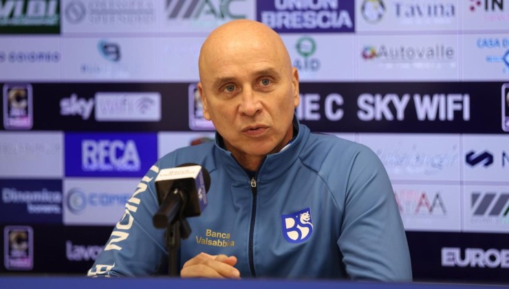 Union Brescia, Eugenio Corini in conferenza (Credit Union Brescia) www.lacasadic.com