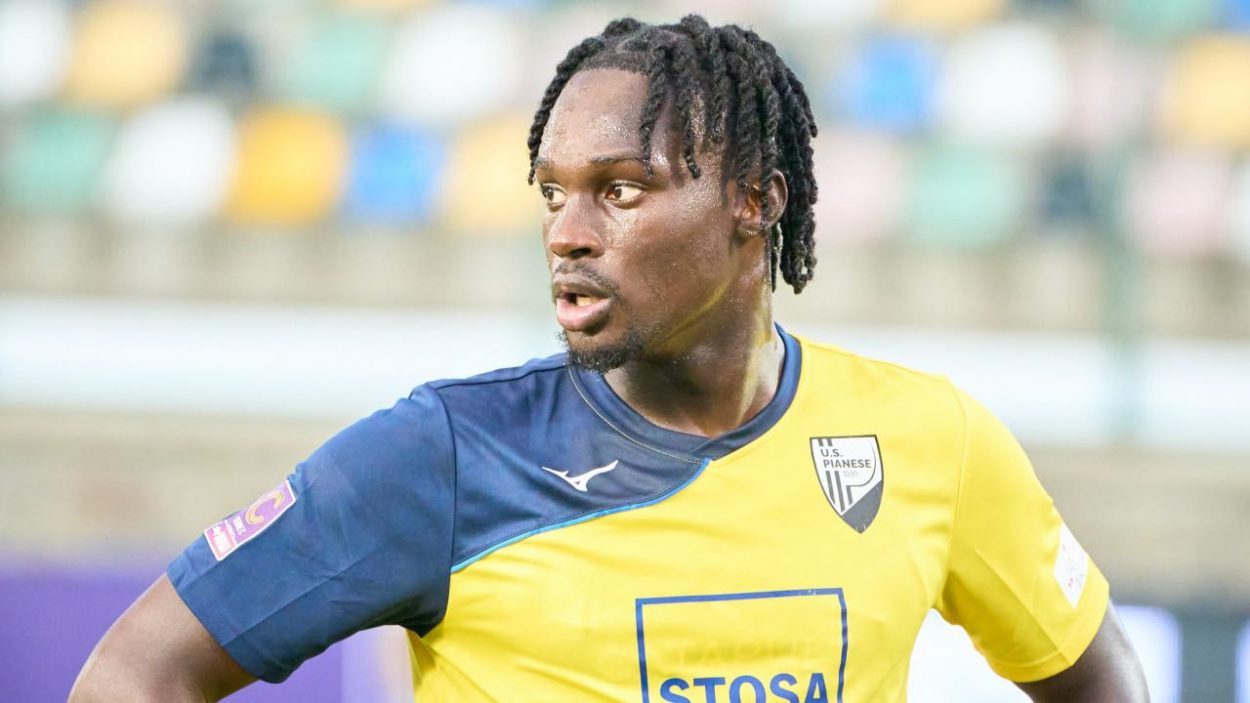 Wisdom Amey in azione con la maglia della Pianese / Credit: US Pianese / www.lacasadic.com