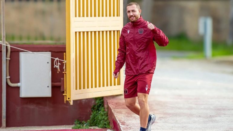 Giovanni Di Noia in allenamento con il Trapani / Credit: FC Trapani 1905 / www.lacasadic.com