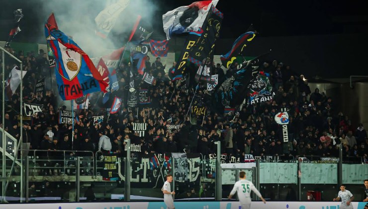 I 500 tifosi del Catania a Monopoli