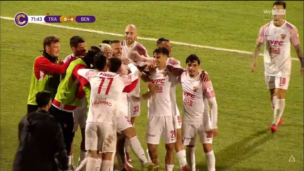 Guglielmo Mignani esultanza Benevento / www.lacasadic.com